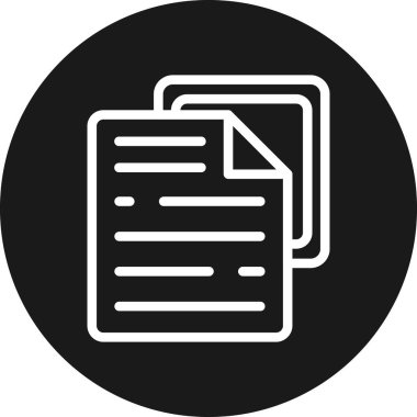 Belge. Web simgesi basit illüstrasyon