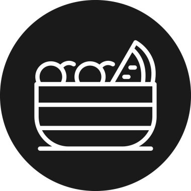 Gıda simgesinin vektör illüstrasyonu