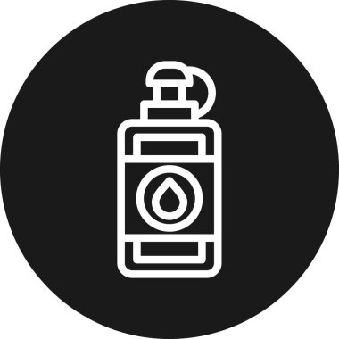 Bir şişe simgesinin vektör illüstrasyonu