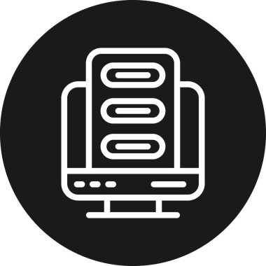 Modern simgenin vektör illüstrasyonu