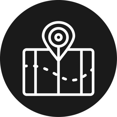 Harita işaretleyici. Basit tasarım