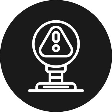 çalar saat simge vektör çizim