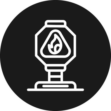 vektör ateş simgesi illüstrasyonu