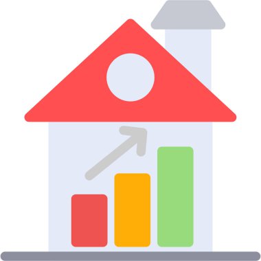 ev vektörü simgesi modern basit illüstrasyon