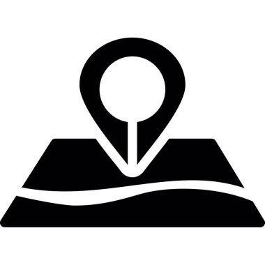 harita işaretçi simgesi. vektör.