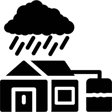 Bulut. Web simgesi basit illüstrasyon