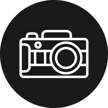 kamera simgesi vektör illüstrasyonu