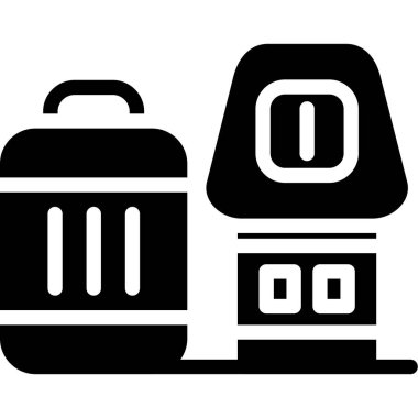 seyahat simgesi vektör çizimi