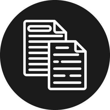 belge simgesi vektör illüstrasyonu