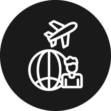 vektör hava düzlemi simgesi