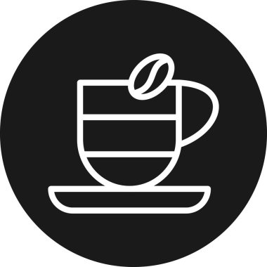 Kahve fincanı ikonu. vektör illüstrasyonu