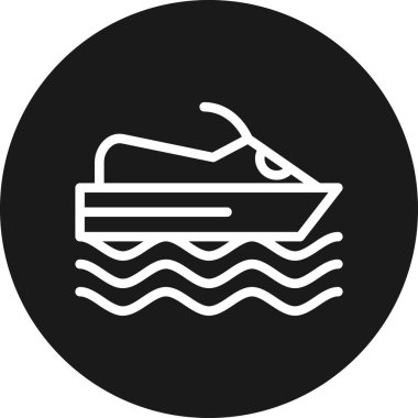 tekne ikonu vektör illüstrasyonu