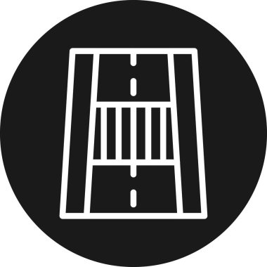 Siyah ve beyaz simgesinin vektör illüstrasyonu