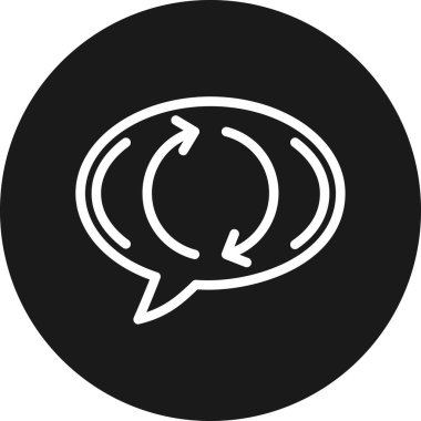 Sohbet mesajı vektör illüstrasyonu