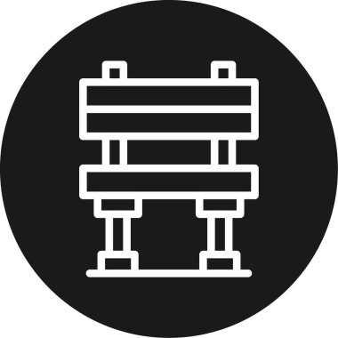 tablo sandalye vektör simgesi