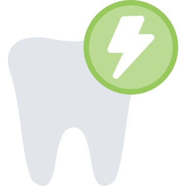 Diş simgesi, vektör illüstrasyonu