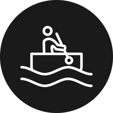 Moda tarzında izole edilmiş yüzme havuzu simgesi