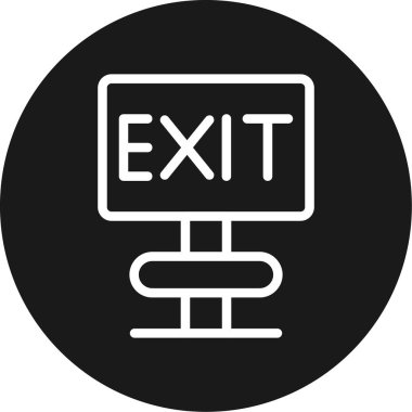 Çıkış simge vektör çizim