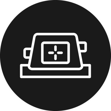 Modern b 'nin vektör illüstrasyonu insansız hava aracının ikonundan yoksun