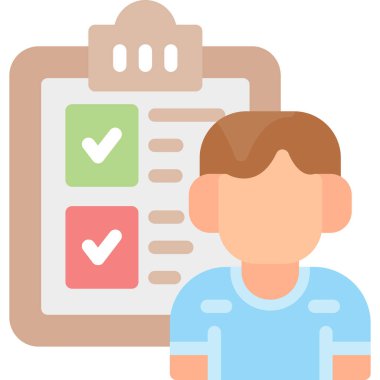 Kontrol listesi. Web simgesi basit illüstrasyon