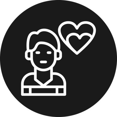 kalp simgesi, vektör illüstrasyonu