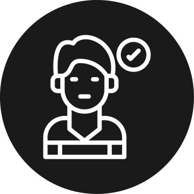 Vektör Avatar Simgesi illüstrasyonu