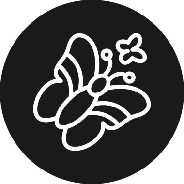 Bir kelebeğin vektör illüstrasyonu