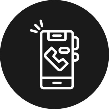 cep telefonu ikonu vektör illüstrasyonu