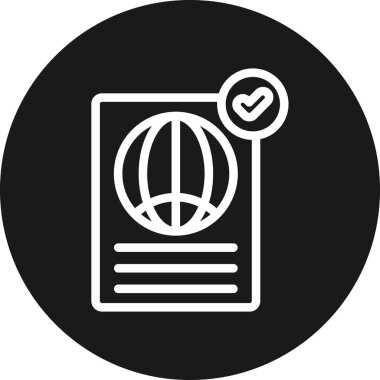 Belge. Web simgesi basit illüstrasyon