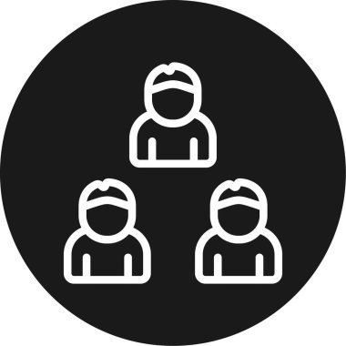 Grup insanlar vektör simgesi