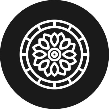 Çiçek çelenginin vektör çizimi