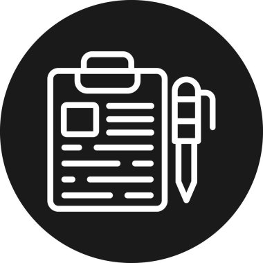 belge simgesi vektör illüstrasyonu