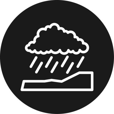 rain icon in trendy style isolated background
