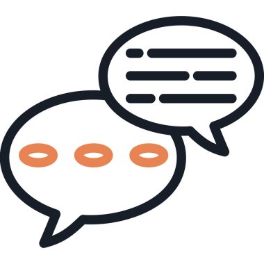 konuşma balonu simgesi, vektör illüstrasyonu