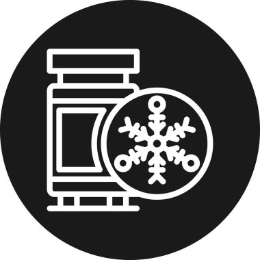 Tek bir noel simgesinin vektör çizimi