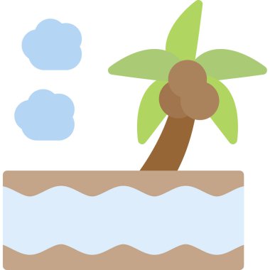 Ağaç. Web simgesi basit illüstrasyon