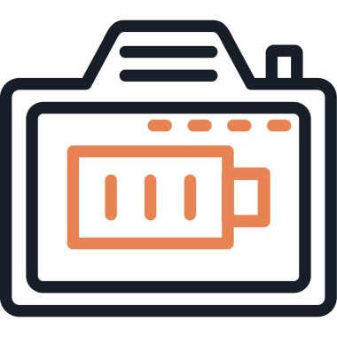 pil şarj simgesi ana hat biçiminde