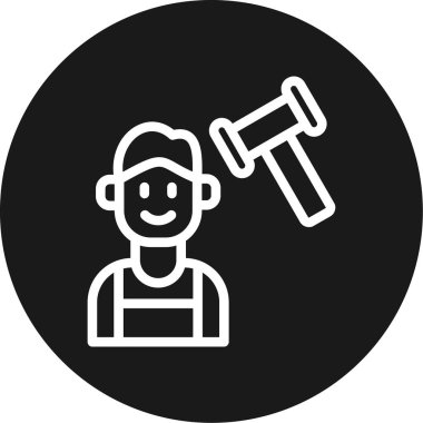 İnsan simgesinin vektör illüstrasyonu