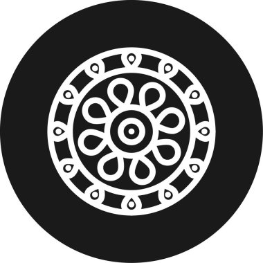 siyah-beyaz desen vektör çizim