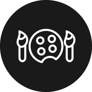 Gıda simgesinin vektör illüstrasyonu