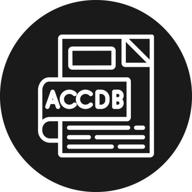 Dosya biçim simgesinin vektör illüstrasyonu