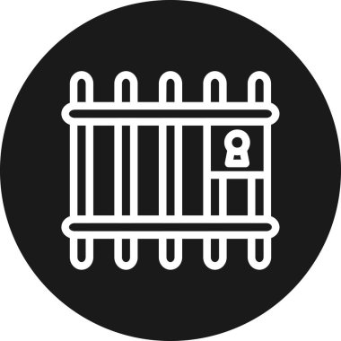 Yiyecek ve yiyecek ikonunun vektör illüstrasyonu