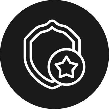 Yıldız simgesinin vektör illüstrasyonu