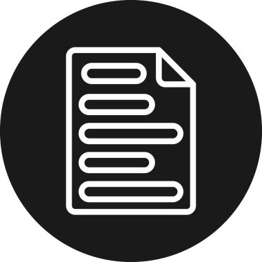 belge dosya simgesi soyut arkaplanda izole edildi