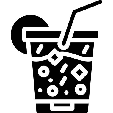 Gazoz. Web simgesi basit illüstrasyon