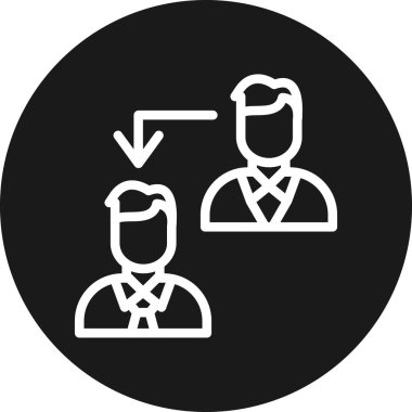 Takım İşbirliği Çizgisi Çemberi Vektör ResmiComment