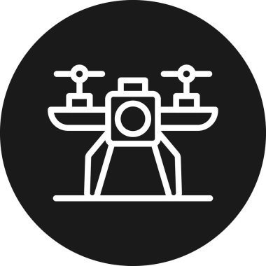 vektör drone simgesi illüstrasyonu