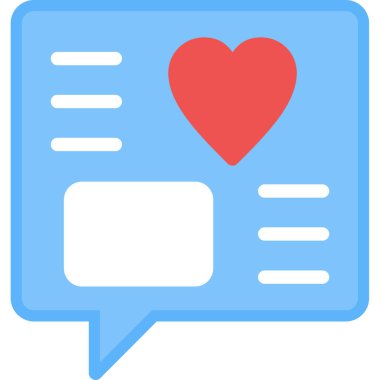 Mesaj var. Web simgesi basit illüstrasyon