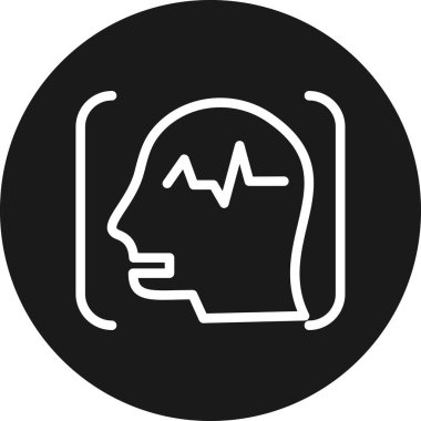 baş simge, vektör illüstrasyonu