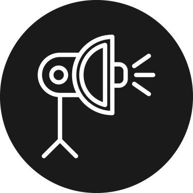 Bir hoparlör simgesinin vektör çizimi,